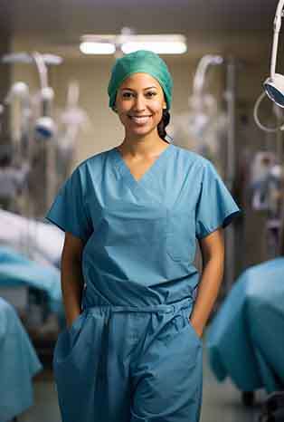 Experienced healthcare professional providing personalized care to elderly patient